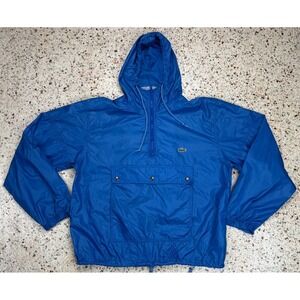 IZOD Lacoste Vintage‎ Men's 1/2 Zip Long Sleeve Hoodie Windbreaker Size Medium